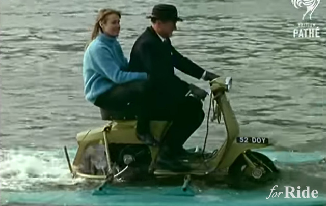 1960年にすでに英国で誕生していた水陸両用バイク！