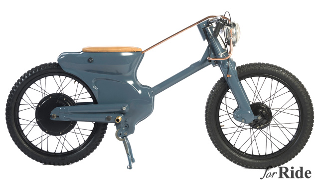 ホンダカブをベースに製作された電動バイクがカッコイイ！
