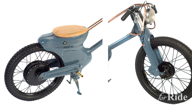 ホンダカブをベースに製作された電動バイクがカッコイイ！