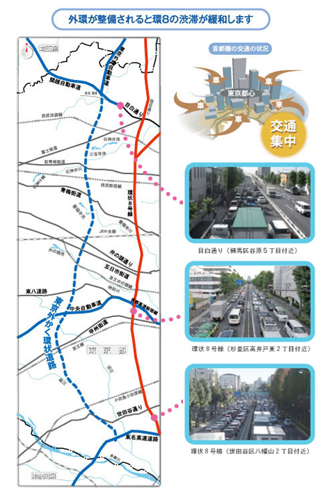 環八で東名IC～大泉JCTは約１時間だが、約12分で行ける方法を確立中！