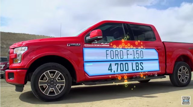 23トンの重量にも耐えられるフォード「F−150」のフレームが無駄に強靭！