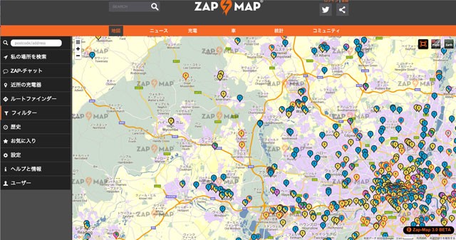 イギリスでEV充電ステーション専用の地図アプリが登場！