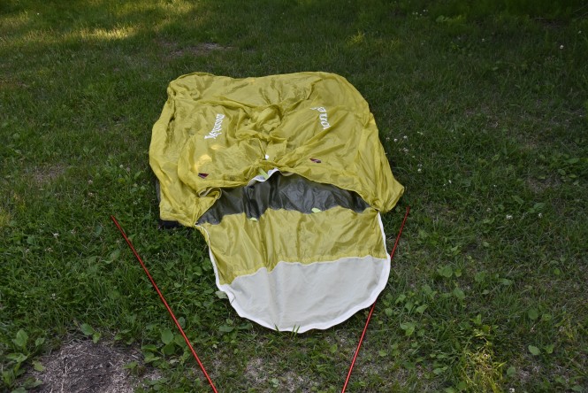 【検証】モンベルの「U.Lドームシェルター」はキャンプツーリングで使えるのか【簡易テント】