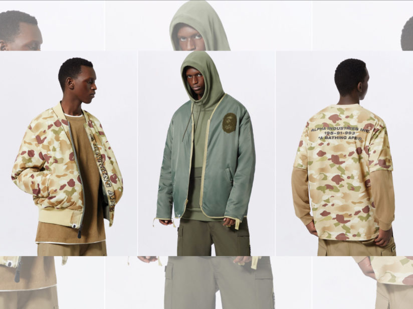 ALPHAとBAPEがコラボ!? ミリタリーとストリートがミラクルマッチ!