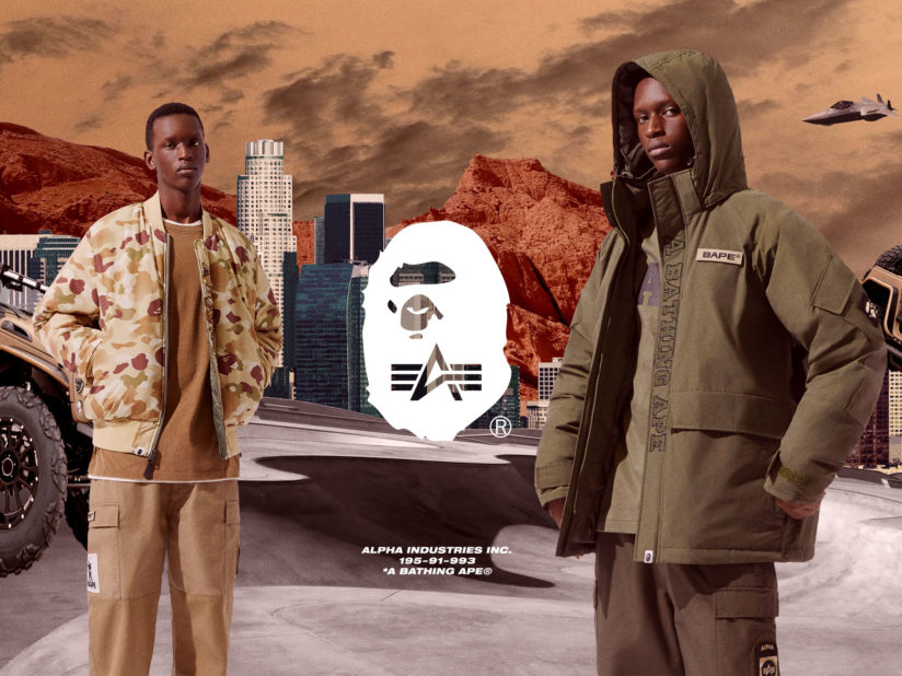ALPHA INDUSTRIES×BAPEコラボ