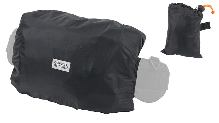突然の雨からウエストバッグを守る！ウエストバッグ用レインカバーがドッペルギャンガーより発売！