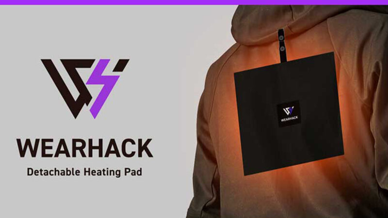 【3,600円弱で得られる快適】様々なジャケットが電熱ジャケットに変身！10秒速暖の後付け電熱ヒーター「WEARHACK」