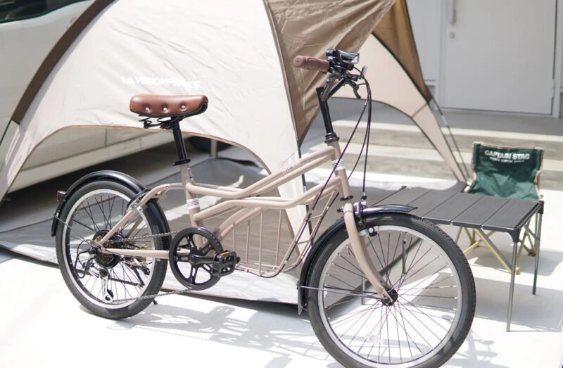 【税込3.3万円】フレームにカゴを備えた新しいフレーム構造の小径自転車「TOTE-BIKE(トートバイク)」