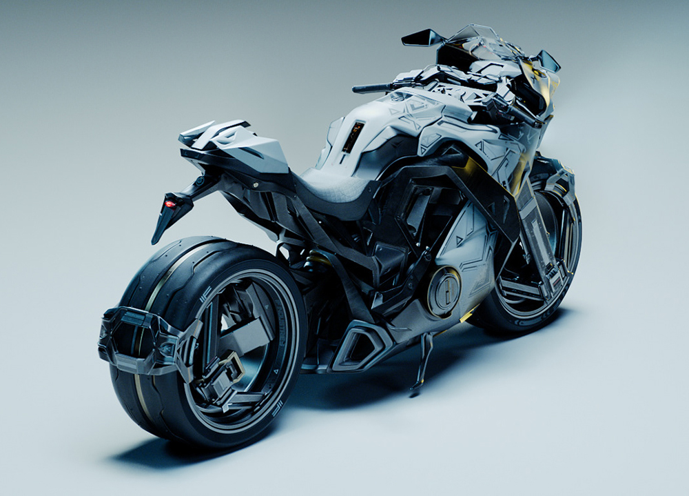 【3DCG】躍動感あふれるデザインのスーパースポーツバイク「XSCI1 MOTORCYCLE」