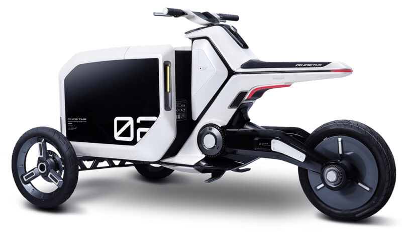 台湾の工業デザイナーの提案する折りたたみ式電動3輪カーゴバイク「RHAETUS」のデザインコンセプトが超絶イケてる！