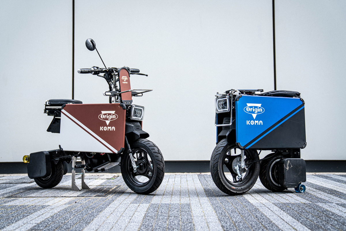【令和のモトコンポ】トランスフォームする折りたたみ式の電動バイクICOMA「タタメルバイク」
