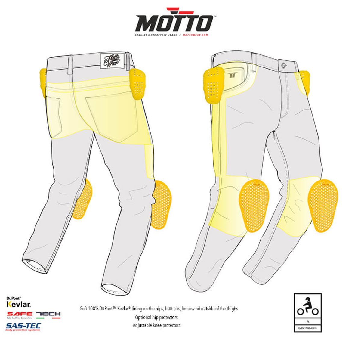 【カジュアル＋安全】MottoWearのバイク用プロテクター入りスキニーデニムパンツ「ROMA」を実際に履いてみた！