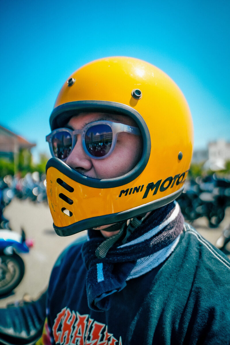 カラーマッチングを楽しむバイカー