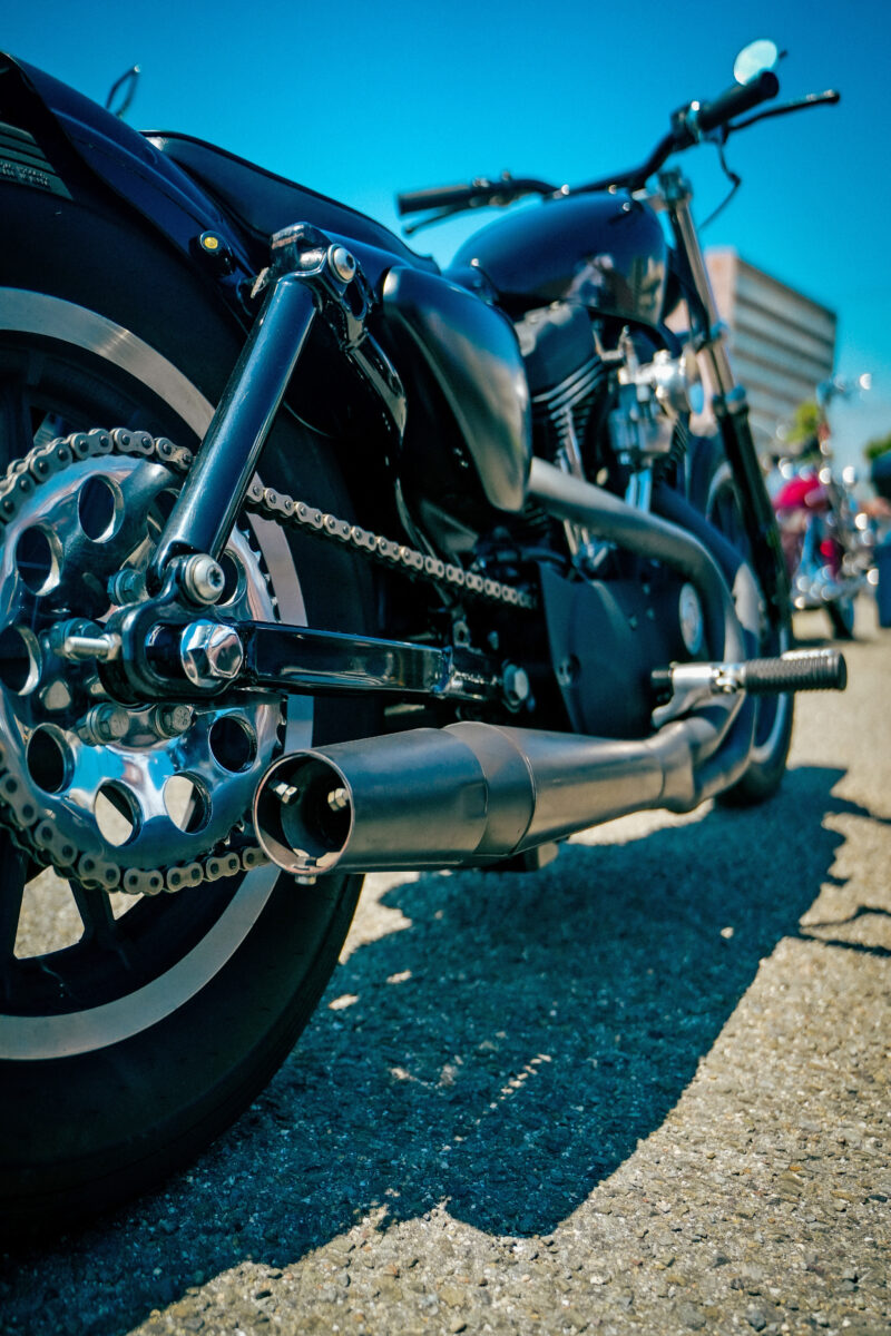 カラーマッチングを楽しむバイカー