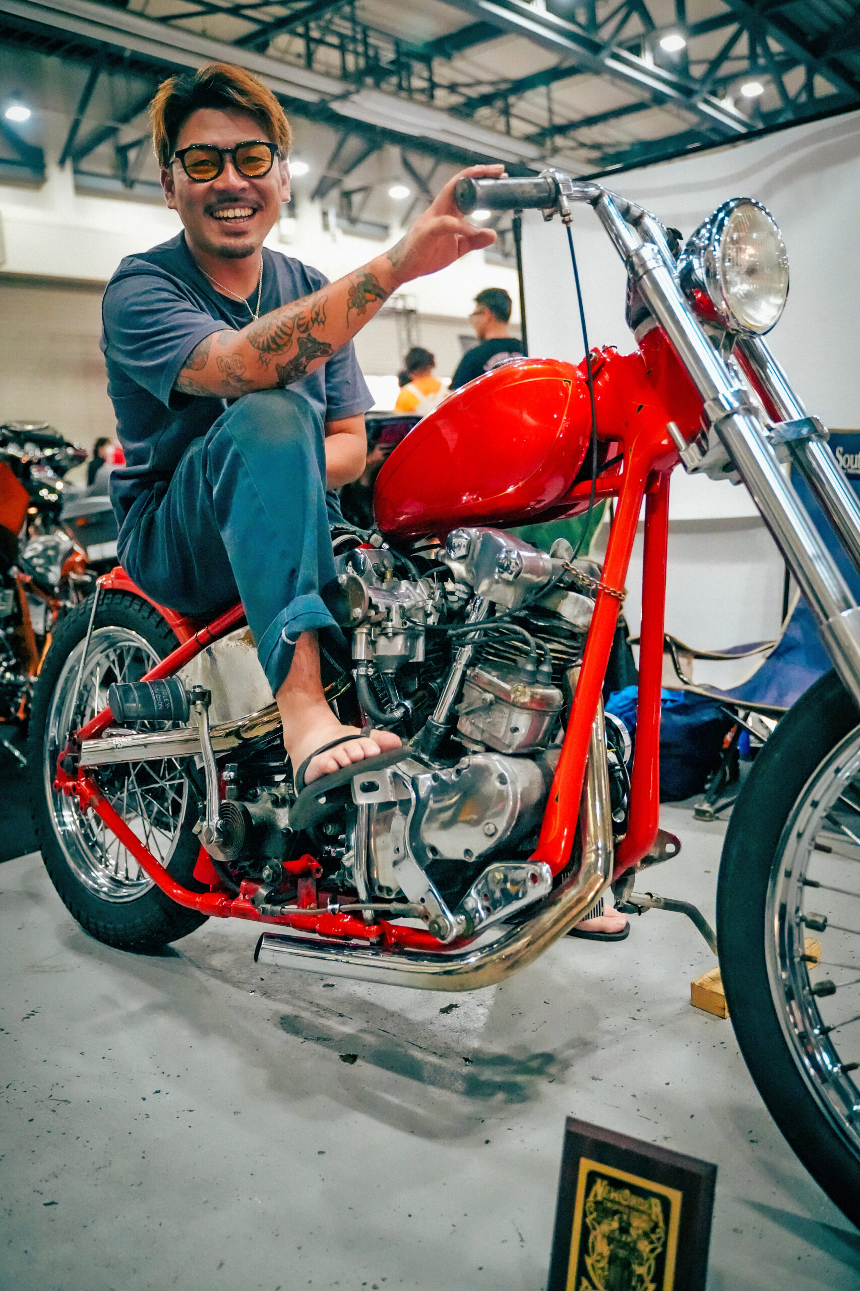 ティファニーの壺から着想を得たナックルヘッドチョッパー