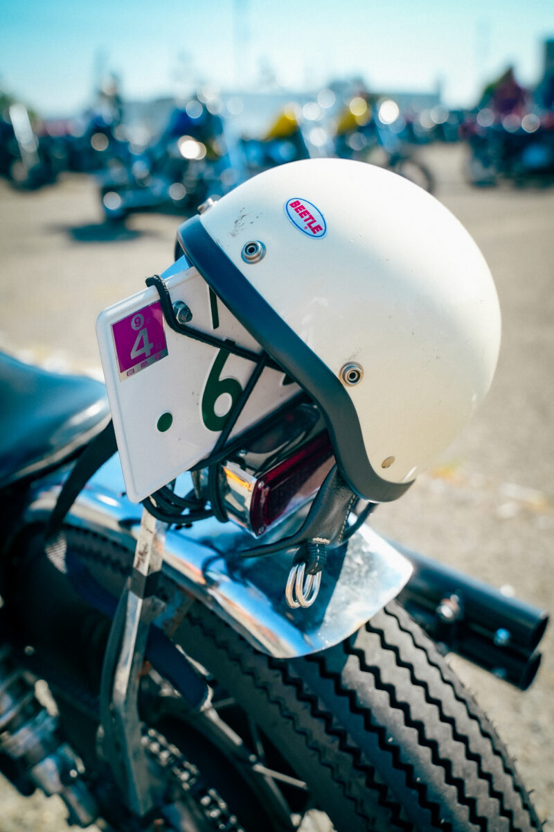 古着ミックススタイルのチョッパー乗り