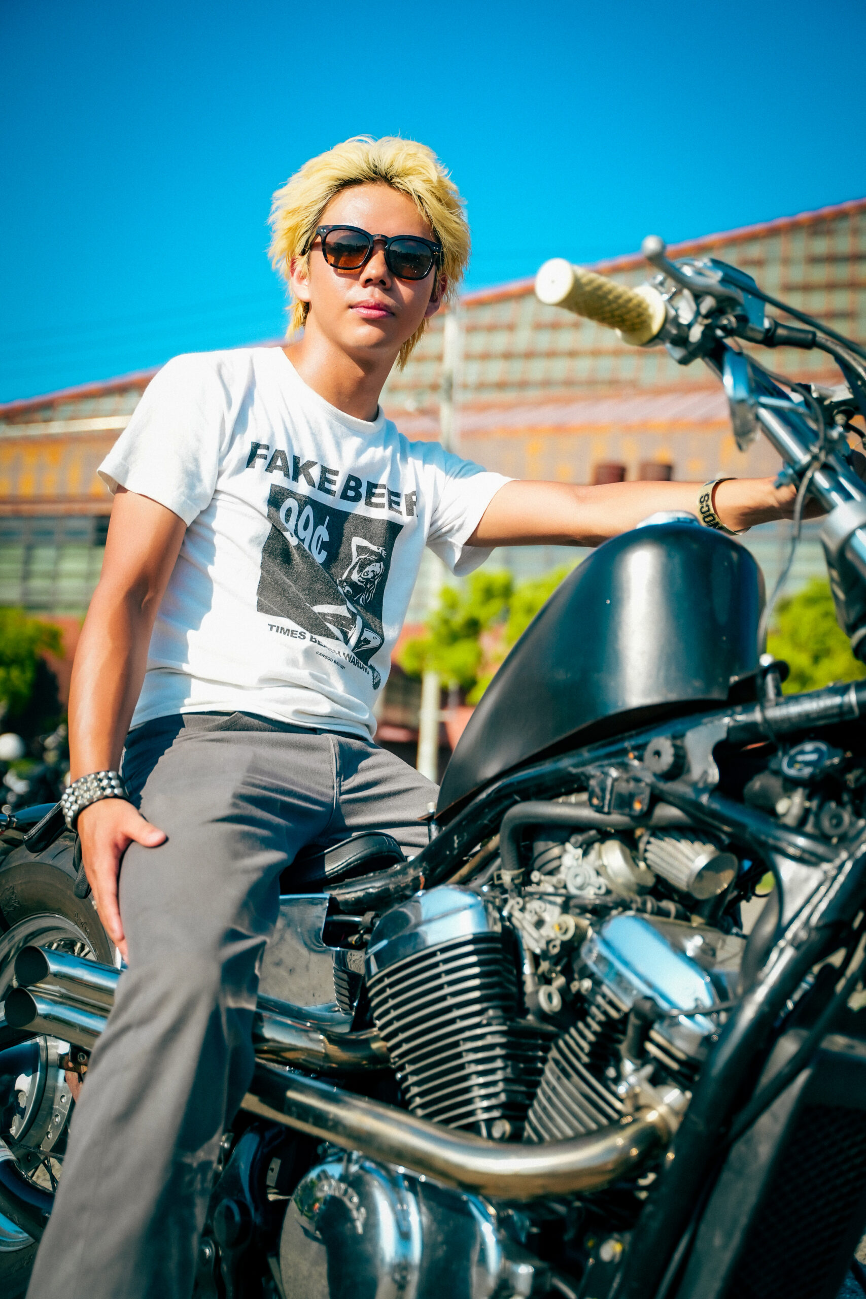 パンクカルチャー香るバイカー